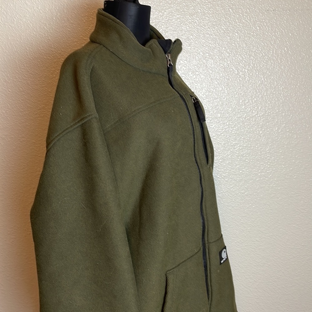 Carhartt fleece jacket, men’s Sz XL, hunter green - Picture 3 of 5